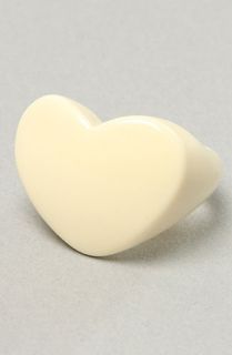 *MKL Accessories The Heart Resin Ring in Ivory