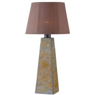 Kenroy Home Sleek 30 in. Outdoor Green Slate Table Lamp 32224SL