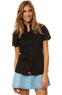 Dickies Shirt Button Down Short Sleeve in Black