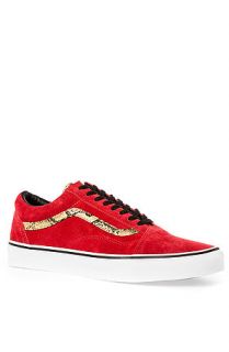 Vans Footwear Sneaker Old Skool in Snake Red & Gold