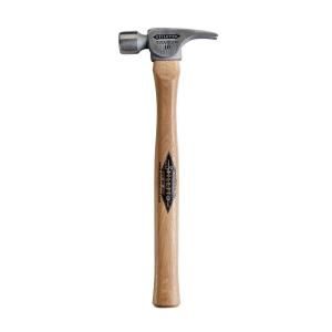 Stiletto 10 oz. Titanium Smooth Face Hammer with 16 in. Straight Hickory Handle FH10S