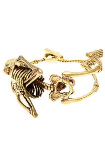 Monserat Delucca Jewelry Bracelet The Skeleton in Brass