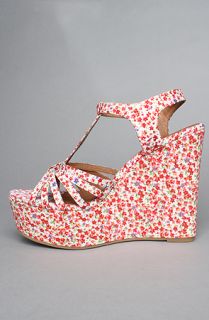 Jeffrey Campbell The Swan Song Shoe in Red Floral