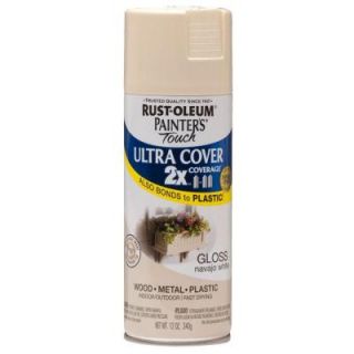 Rust Oleum Painters Touch 2X 12 oz. Gloss Navajo White General Purpose Spray Paint 249099