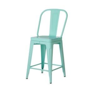Home Decorators Collection Garden 40 in. H Blue Counter Height Stool 1042900310