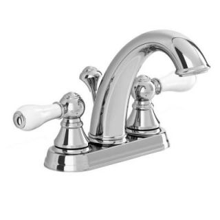 American Standard Williamsburg 4 in. Centerset 2 Handle Mid Arc Bathroom Faucet in Polished Chrome 2904.201.002