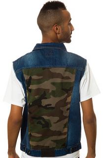 Rocksmith Vest Ninja Club in Woodland and Denim Blue