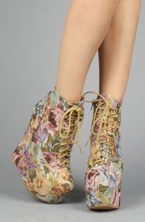 Jeffrey Campbell The Damsel Shoe in Natural Floral