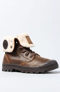 Palladium The Baggy Leather Pampa Boot with Sherpa in Sunrise Pilot