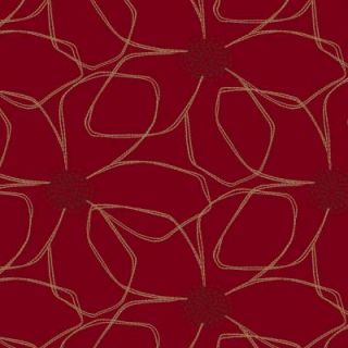 Hampton Bay Chili Stitch Floral Outdoor Fabric by the Yard JC20540 D10