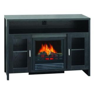Quality Craft 43 in. Media Console Electric Fireplace in Black DISCONTINUED MM906 42FBK