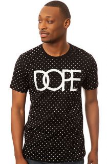 DOPE Tee Polka Dot Logo in Black