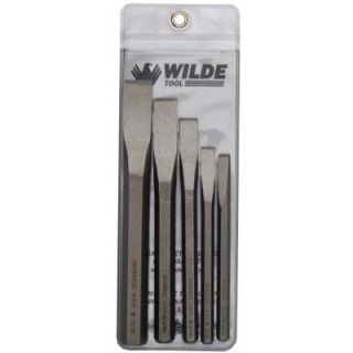 Wilde Tool Cold Chisel Set in Natural with Vinyl Pouch (5 Piece) CC5NPVP
