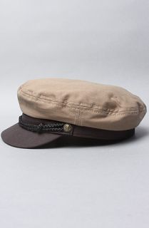 Brixton The Fiddler Hat in Khaki Charcoal Canvas