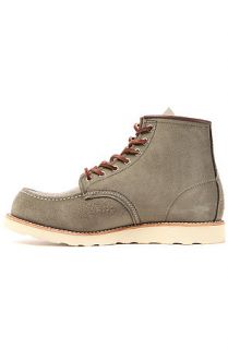 Red Wing Shoes Moc Boot in Sage Mohave Suede Grey