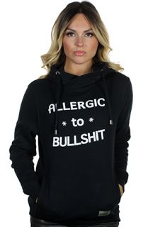 Entree LS Allergic To BS Women Black Hoodie