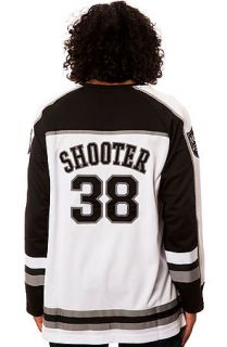 Crooks and Castles Jersey NCL Hockey in White and Black