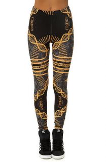 Crooks and Castles Leggings The Regalia Noir in Black