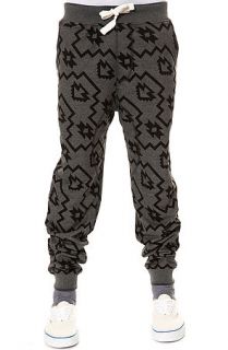 Allston Outfitters Pants Geo Tribal Slouchy Knit Dark Grey