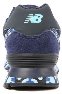 New Balance Sneaker 574 in Navy and Camo