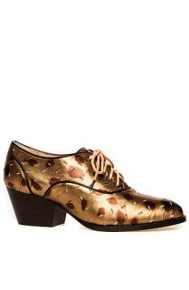 Vivienne Westwood Shoe Velma in Gold Leather