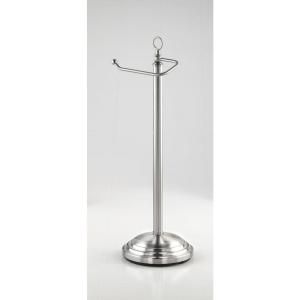 Taymor Freestanding Toilet Paper Holder with Euro Roller in Satin Nickel DISCONTINUED 02 D8588ESN