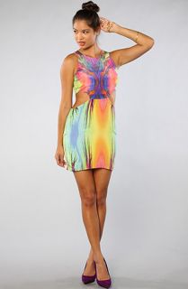Naven The Cutout Dress in Neon Carnival