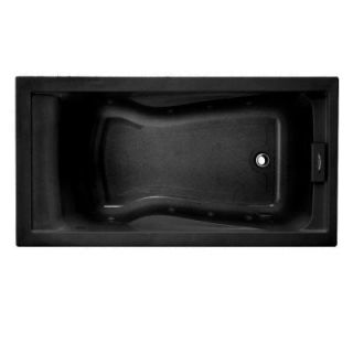 American Standard EverClean 5 ft. Whirlpool Tub in Black DISCONTINUED 2422LC.178