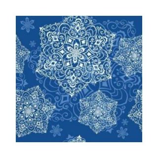 Art Glass Holographic Snowflakes 12 in. x 12 in. Glass Floor Tile (10 sq. ft. / case) FT SF 209