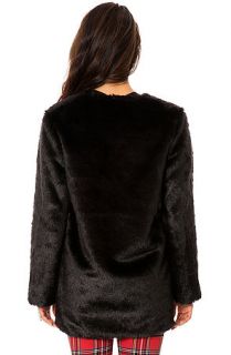 *MKL Collective Coat The Long Night Faux Fur in Black