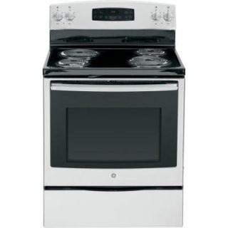 GE 5.3 cu. ft. Electric Range with Self Cleaning Oven in Stainless Steel JB350RFSS