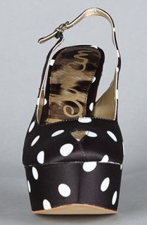 Sam Edelman The Novato Shoe in Black and White Polka Dot