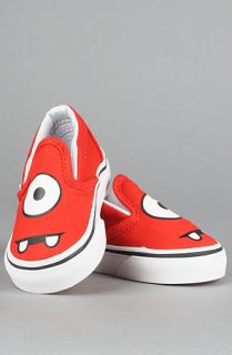 Vans Footwear The Toddler Classic SlipOn Sneaker in Red Muno Face