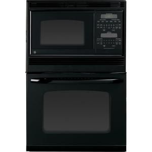 GE 30 in. Electric Wall Oven with Built In Microwave in Black JTP90DPBB