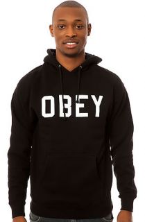 Obey Sweatshirt Pullover Hoodie The Collegiate Black