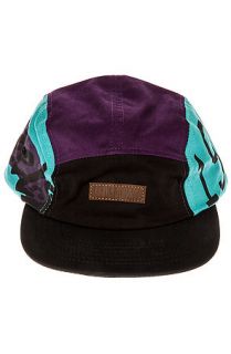 Entree Hat Unknown Grapes 5 Panel in Aqua, Purple and Black