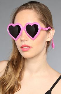 Jeremy Scott for Linda Farrow Sunglasses The Heart Sunglasses in Pink