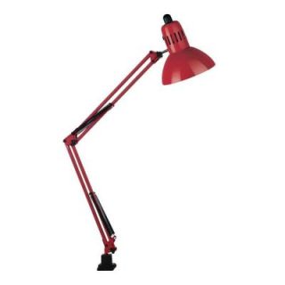 Illumine Designer Collection 35 in. Red Desk Lamp with Metal Shade CLI LS 105RED