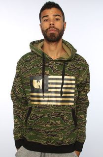 Wutang Brand Limited Camo Pullover Hoody in Green