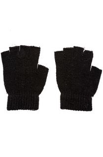 MLK Accessories Gloves Fingerless in Hobo Black