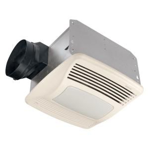 Broan Ultra Silent 110 CFM Ceiling Humidity Sensing Exhaust Fan with Light and Nightlight, ENERGY STAR* QTXE110SFLT
