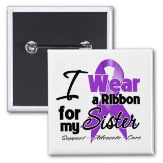 Sister   Pancreatic Cancer Ribbon Pin