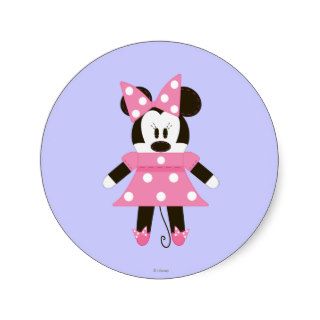 Pook a Looz Minnie Mouse 2 Round Sticker
