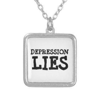 depression lies (see description) personalized necklace