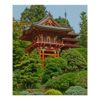 Japanese Pagoda photo painting Posters