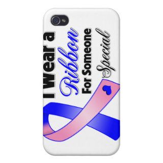 Male Breast Cancer Ribbon Someone Special Cover For iPhone 4