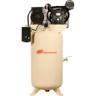 Ingersoll Rand Type 30 Reciprocating Air Compressor   7.5 HP, 200 Volt 3 Phase,