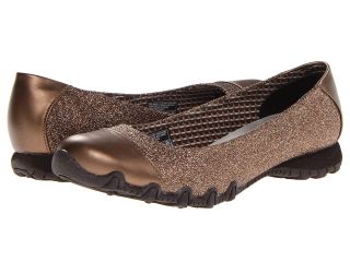 SKECHERS Bikers   Relaxed Fit   Glitzy Sparkle Womens Flat Shoes (Bronze)