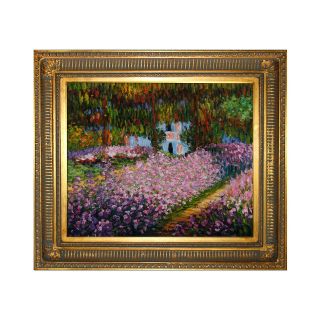 Artists Garden at Giverny Framed Canvas Wall Art