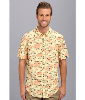 Tavik Gullwing Mens Short Sleeve Button Up (Yellow)